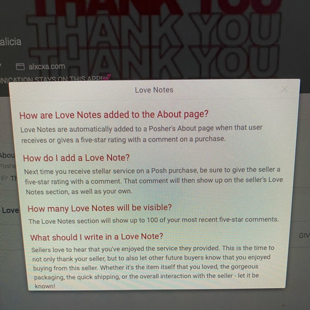 Love notes